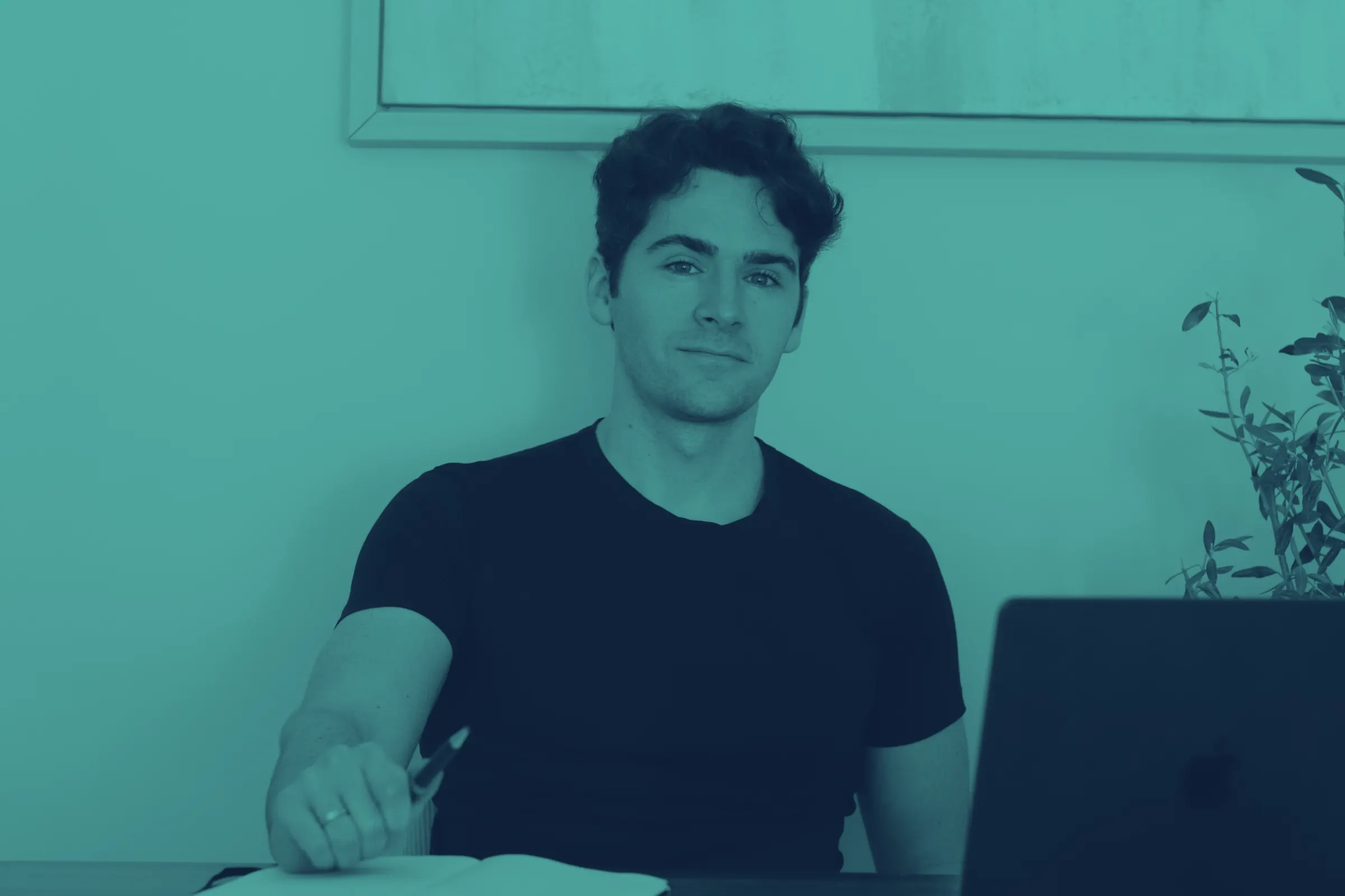 Conor O'Flanagan at his desk